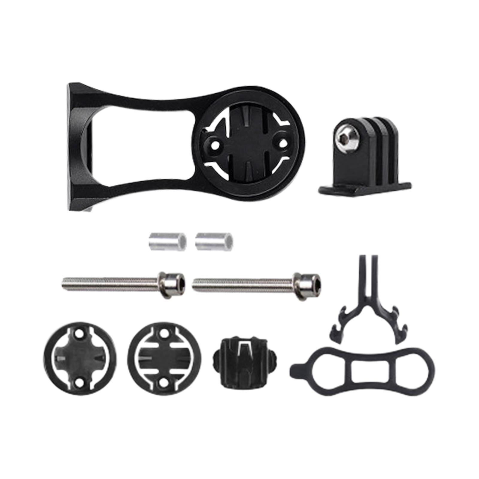 Magideal - Soporte Combinado Para Ordenador De Bicicleta, Soporte Para Bicicleta, Soporte Para Cámara De Acción Con Clip, Adaptador, Soporte Para Cronómetro De B , Negro