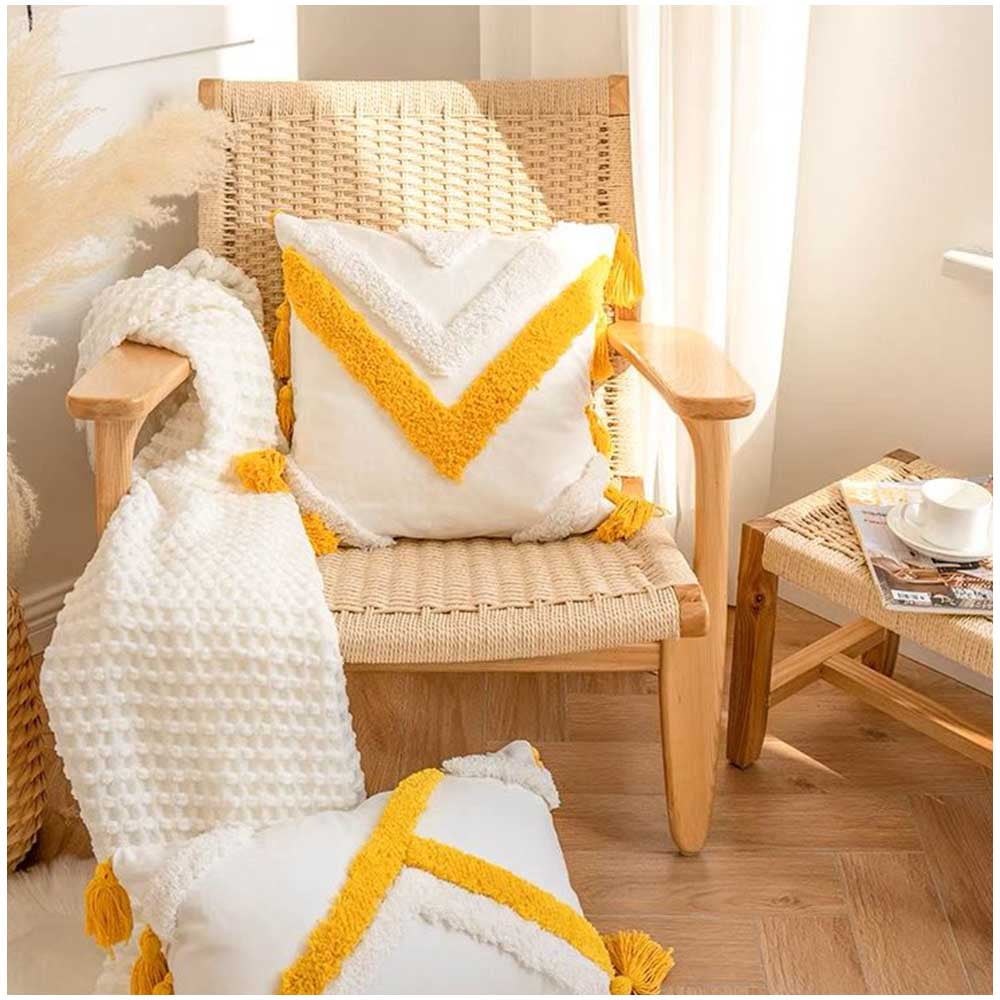 Genérico - Pack De Fundas De Cojin Decorativa Diseño Boho 45x45 Cm-32