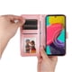 thumbnail image 2 of Funda tipo cartera FOXDOCK para Samsung Galaxy M53 5G , diseño girasol en relieve, cuero PU, cierre magnético, soporte y tarjetero, 2 of 5
