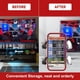 thumbnail image 4 of 15.8 In Game Storage Tower Compatible With PS5/ Xbox Series S & X/ Switch, Universal Video Game Disc Organizer 18 In 1 With 4 Controller Brackets, Game Disk Box Bracket-Blanco/Rojo, 4 of 8
