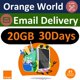 thumbnail image 1 of eSIM ROAMING SAVER Orange Holiday 20 GB 30 días LTE, 1 of 8