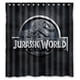 thumbnail image 1 of Cortina de ducha de Jurassic Park, juego de cortina de baño con ganchos, tamaño 66 x 72 pulgadas, 1 of 3