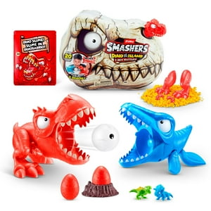 Set De Batalla Smashers Mini T Rex Dino Island Rojo
