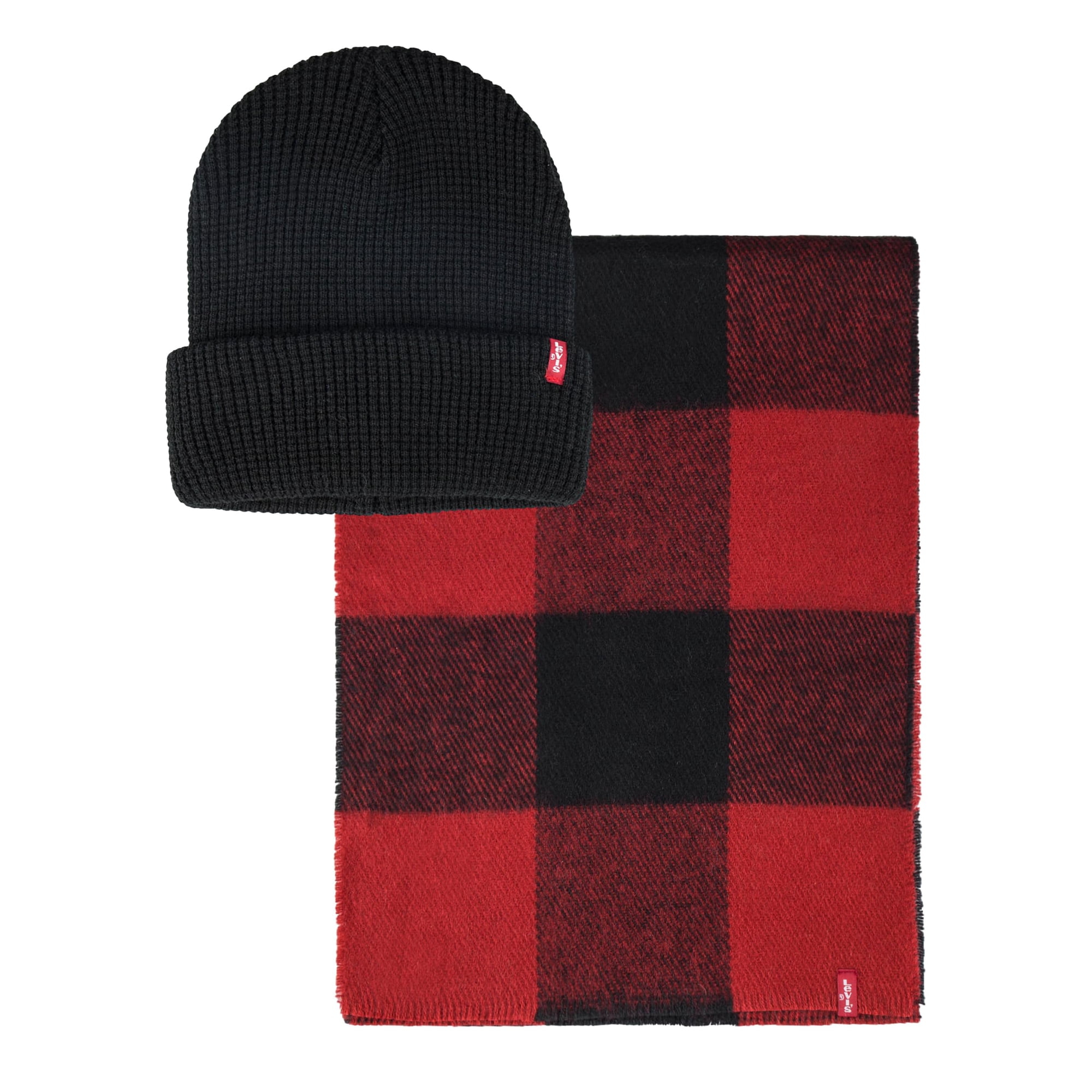 Set De Gorro Waffle Y Bufanda De Cuadros Buffalo Levi's