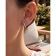 thumbnail image 3 of Pendientes de botón de plata MUMREUES para mujer, elegantes y delicados, 3 of 8