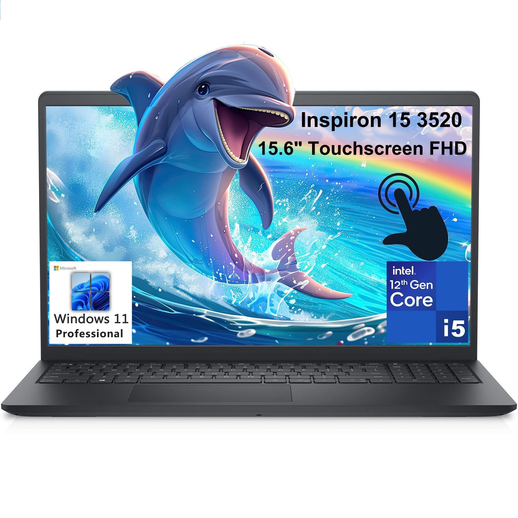 Ordenador Portátil Dell Inspiron 15 3520 3000 15,6 Pulgadas Con Pantalla Táctil Fhd De 16 Gb/512 Gb