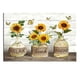 thumbnail image 1 of Pintura de girasol para dormitorio, baño, pintura sin marco, arte rural, pintura decorativa moderna y sencilla para sala de estar., 1 of 5