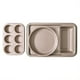 thumbnail image 1 of Set De Molde Antiadherentes Silver Gold 4 Piezas Acero Al Carbono Dorado, 1 of 3