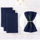 thumbnail image 1 of Xiao Hua Servilletas de tela, paquete de 8, 40 x 40 cm, servilletas de algodón azul oscuro para la mesa, lavables, reutilizables (no incluye cuerda de algodón)., 1 of 3