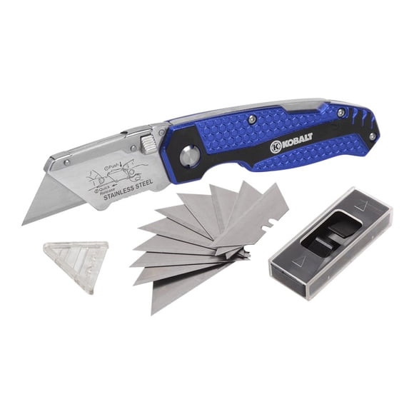 Navaja multiusos Kobalt con mango plegable de aluminio, 11 hojas