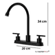 thumbnail image 2 of Llave Combinacion Lavaplatos Acero Inoxidable Sus304 Premium Negra, 2 of 3
