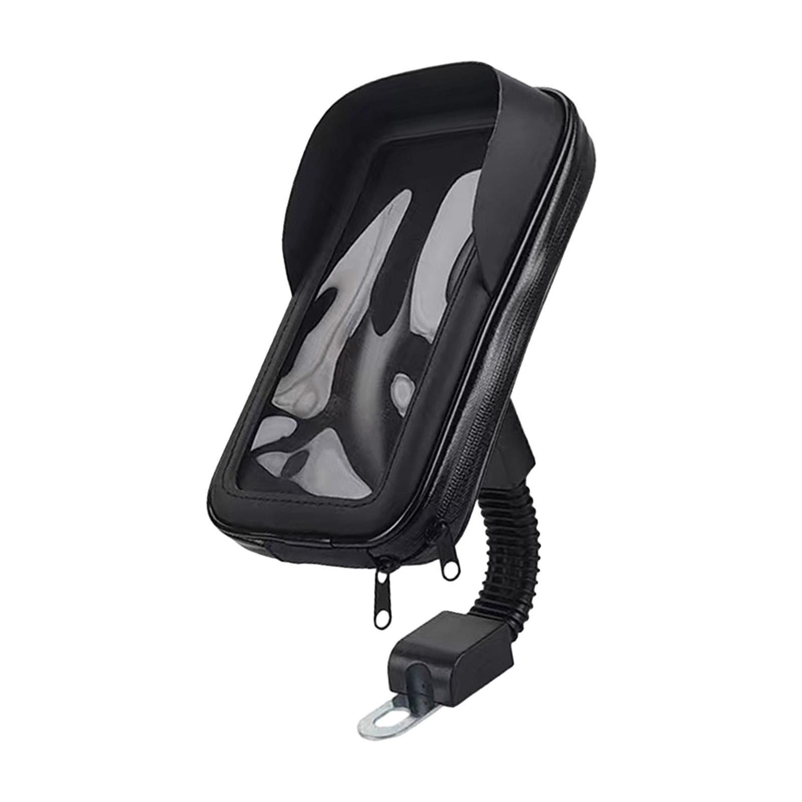 Magideal - Caja Del Teléfono Del Tenedor Del Teléfono Celular De La Bicicleta De La Bolsa Impermeable Del Tenedor Del Teléfono De La Motocicleta Con Diseño De La Espejo Retrovisor
