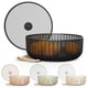 thumbnail image 1 of Frutero LIBKEN de metal con tapa de malla y cesta, color negro, 1 of 7