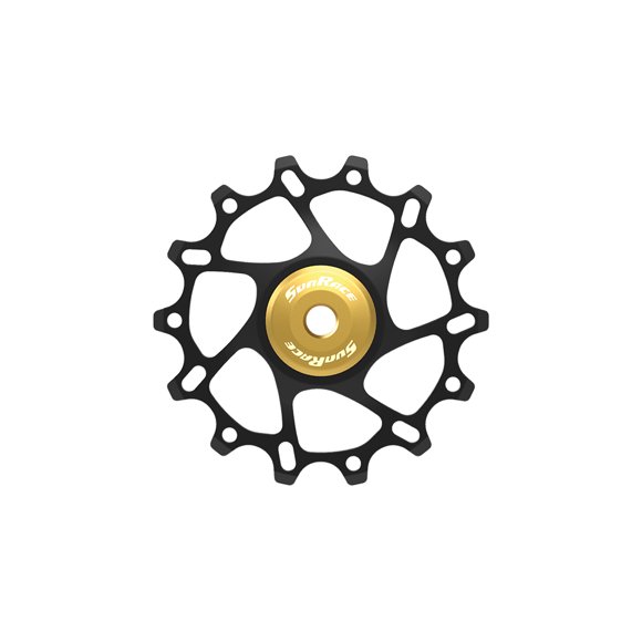 Roldana SunRace Cambio Aluminio 14T Dorado
