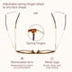 thumbnail image 5 of Gafas Gaoye Fashion con montura redonda en forma de ojo de gato que bloquean la luz azul, 5 of 7