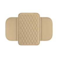 Magideal - Generic Cojín Para Reposabrazos De Coche, Reposabrazos, Funda Para Caja De Asiento, Cojín Para Consola Central De Coche Antiarañazos, Cojín Para Coche Beige