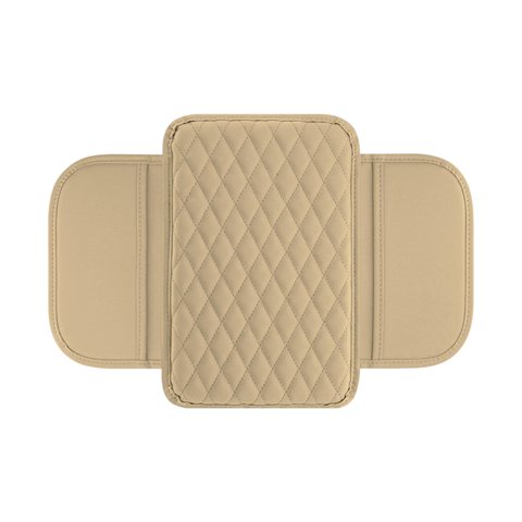 Magideal - Generic Cojín Para Reposabrazos De Coche, Reposabrazos, Funda Para Caja De Asiento, Cojín Para Consola Central De Coche Antiarañazos, Cojín Para Coche Beige