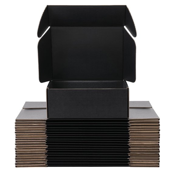 Cajas de envío DUZCLI 30x23x10 cm, paquete de 20, negras