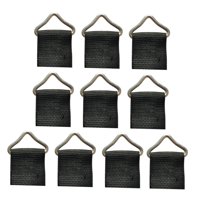 Ioensy - 10X Anillo Triangular Hebillas Accesorios Anillo En Forma De V Para Niños Trampolín 10 Anillos Y 10 Cinturones