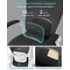 thumbnail image 5 of Silla de oficina ergonómica MUXX.STIL de malla con apoyabrazos abatibles, blanca, 5 of 9