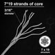 thumbnail image 2 of Cable de acero inoxidable de 3/16 pulgadas, 500 pies, 7 x 19 hilos, 2 of 7