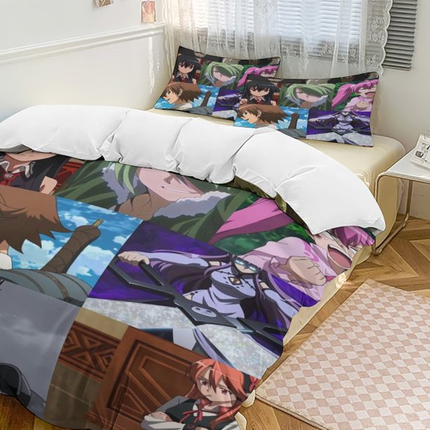 Akame Ga KILL Anime Home Bed 3-piece Set Classic Japanese Anime Polyester Wash Student Dormitory Set