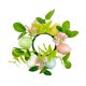 thumbnail image 2 of Huevo De Pascua Vela Anillos Corona Pilar Portavelas Hojas Verdes Mini Corona Estilo C, 2 of 5