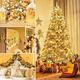 thumbnail image 4 of Luces navideñas de 30 m y 300 LED, 8 modos de color: frío, cálido y frío., 4 of 5