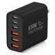 thumbnail image 1 of Cargador USB hibiker 65W de 6 puertos PD QC de carga rápida, 1 of 7