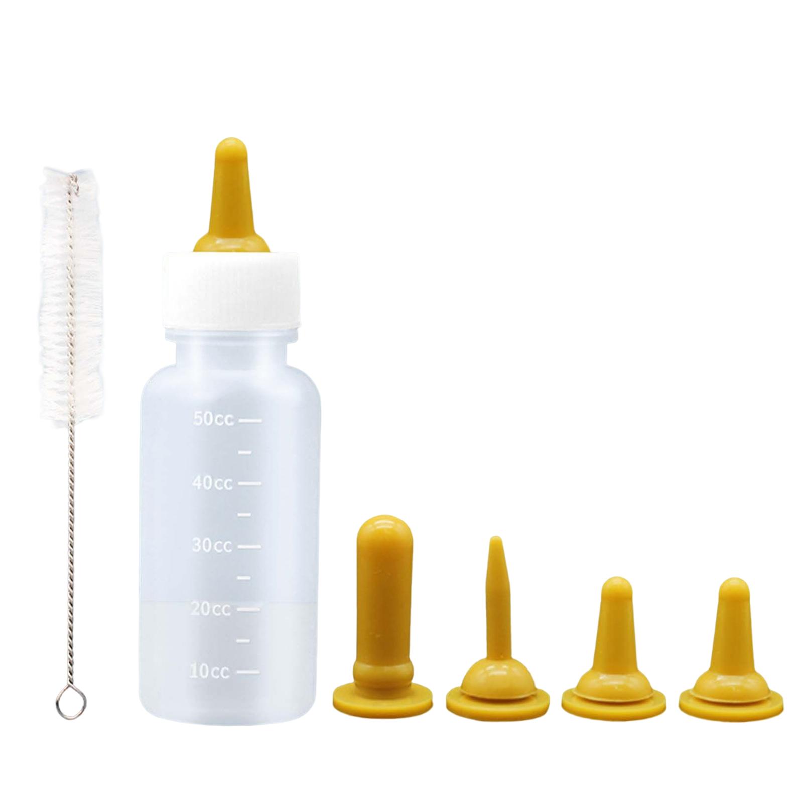 Magideal - De Comedero Para Mascotas, Biberón De Lactancia Para Perros Y Recién Nacidos, Pezones De Repuesto Para Beber, Biberón De Alimentación Para , Amarillo
