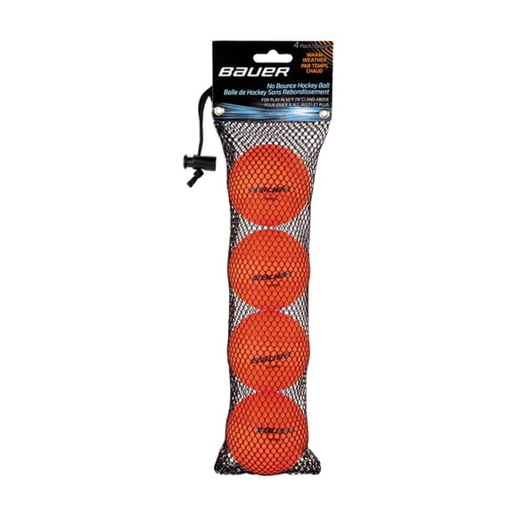 Pelota de Hockey Bauer Warm Orange (Paquete de 4)