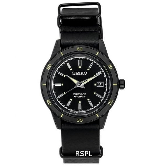 Reloj Seiko Srph95j1 , Presage Para Hombre, Automático, Inoxidable, Negro, Fecha, Wr, Srph95