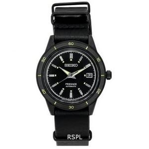 Reloj Seiko Srph95J1 , Presage Para Hombre, Automático, Inoxidable, Negro, Fecha, Wr, Srph95