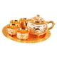 thumbnail image 5 of Juego De Teteras De Estilo Chino Juego De Tazas De Té De Aleación De Zinc Juego De Té Beber Café Té Oro Blanco, 5 of 5
