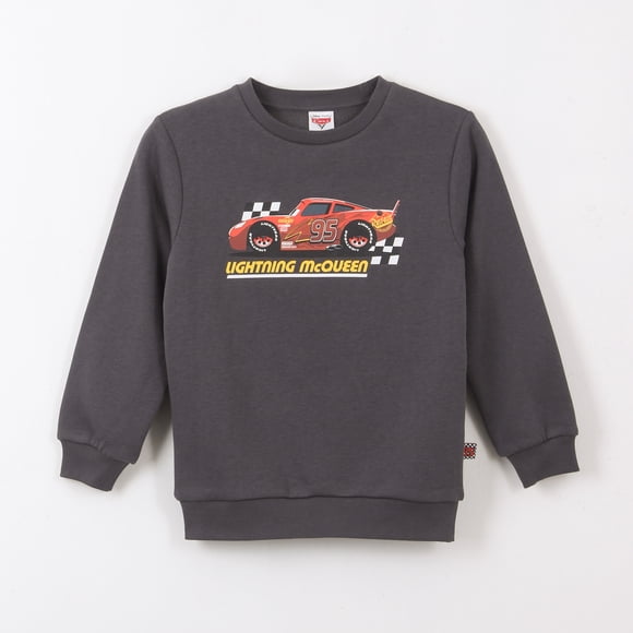 Polerón Cerrado Niño Rayo McQueen Cars Gris Disney