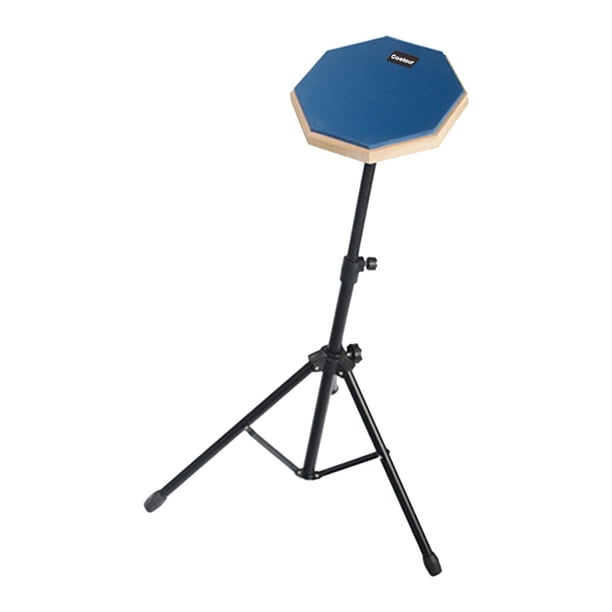 Juego de Soporte de Almohadilla de Tambor de Goma, Almohadillas de Práctica de Batería de Bolsa de Almacenamiento para Instrumentos de Percusión, Acce Azul