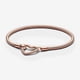thumbnail image 1 of Pulsera Pandora Moments Cadena Serpiente Cierre Corazón Oro Rosa 7.1 Inch, 1 of 4