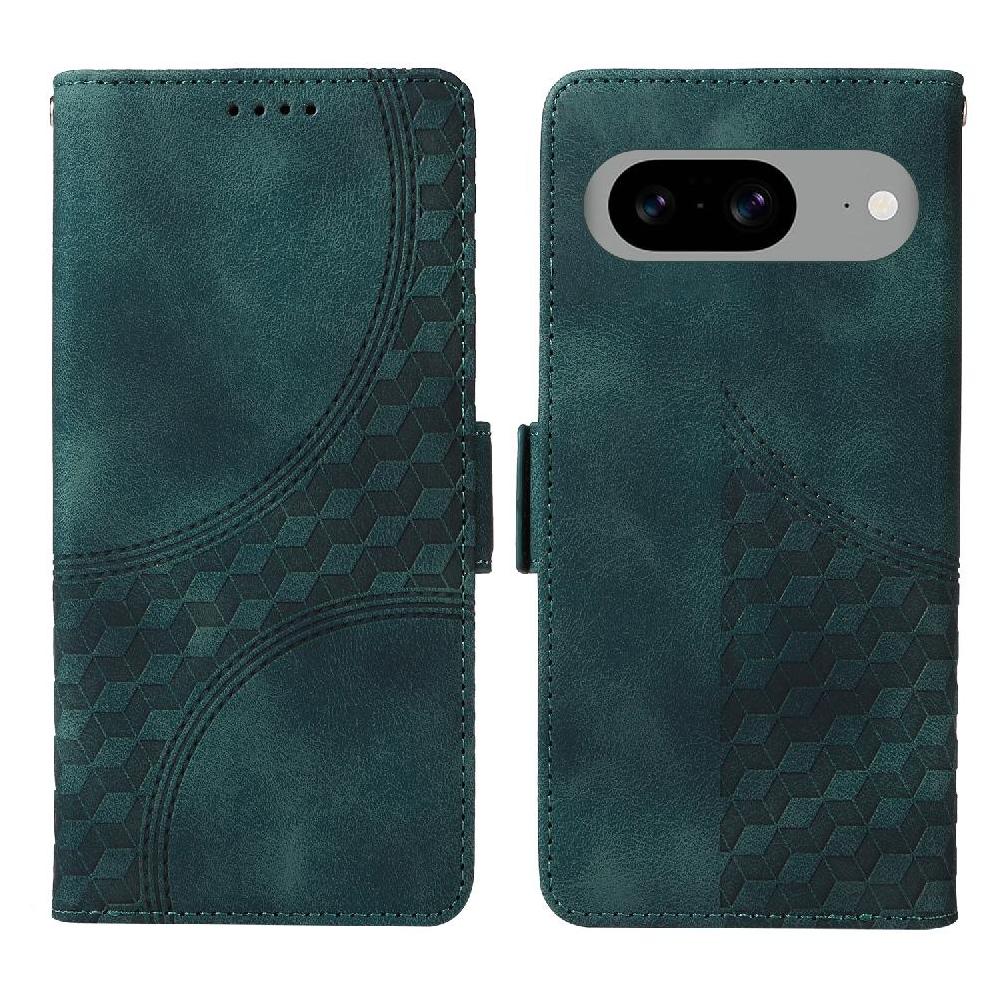 Carcasa Foxdock Google Pixel 8 De Cuero Pu, Diseño Acolchado Clásico, Protección Contra Caídas Y Rayones