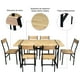 thumbnail image 5 of Comedor Mesa 75x80x150 6 Sillas Metal Madera, 5 of 6
