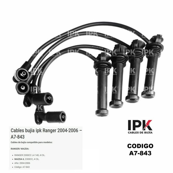 Cables De Bujía Mazda Mpv 2.3/ 6 2.3 4 Cil. 2004-2006