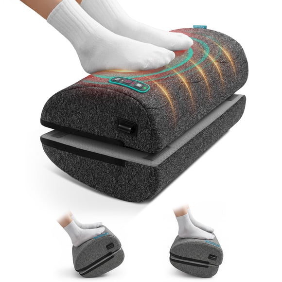 Reposapiés Snailax con vibración, calor y balanceo, 3 modos y temporizador