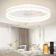 thumbnail image 1 of Ventilador de techo VOLISUN de 60 cm, montaje al ras, luz LED y control remoto, 1 of 7
