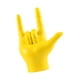 thumbnail image 3 of Modern Love You Finger Gesture Estatua Estatuilla Rock Mano Escultura Arte Trabajo Artesanía Música Gesto Figura para decoración de oficina Ornamento , AMARILLO, 3 of 5