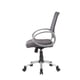 thumbnail image 5 of Silla de trabajo Boss Office Products con respaldo de malla y acabado en peltre, 5 of 6