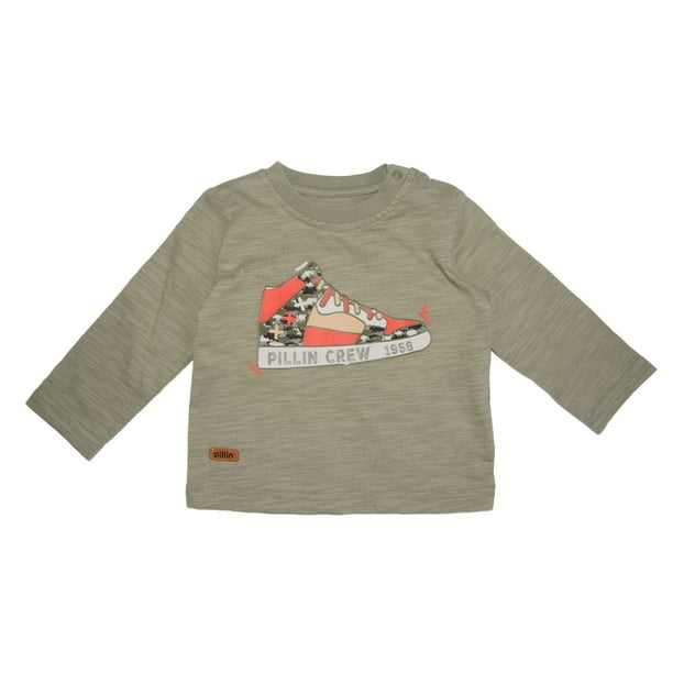 Polera Bebé Niño Verde Pillin