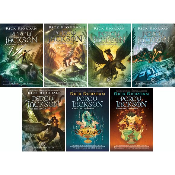 Serie Percy Jackson: 7 libros de Rick Riordan