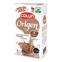 Pack Leche Semidescremada Origen Chocolate Colun 12 X 1 L