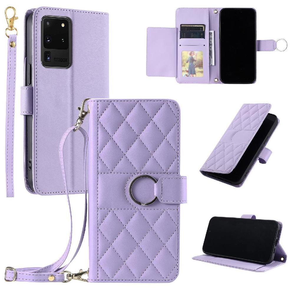 Funda Tipo Billetera Foxdock Para Samsung Galaxy S20 Ultra – Tapa Abatible Con Correa Para Mujer