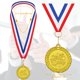 thumbnail image 2 of Medals Donrime Well Done, paquete de 12 unidades, metal dorado con cinta, 2 of 7