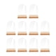 thumbnail image 1 of 10 Uds. de tarjetas acrílicas para colocar con soporte, tarjetas de nombre, tarjetas de asiento, placa en blanco, números de mesa DIY para boda, 6cmx0.2cmx9cm, 1 of 5